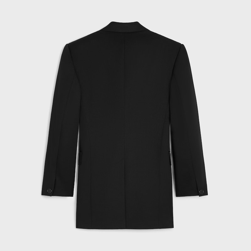 colonne jacket in diagonal wool
