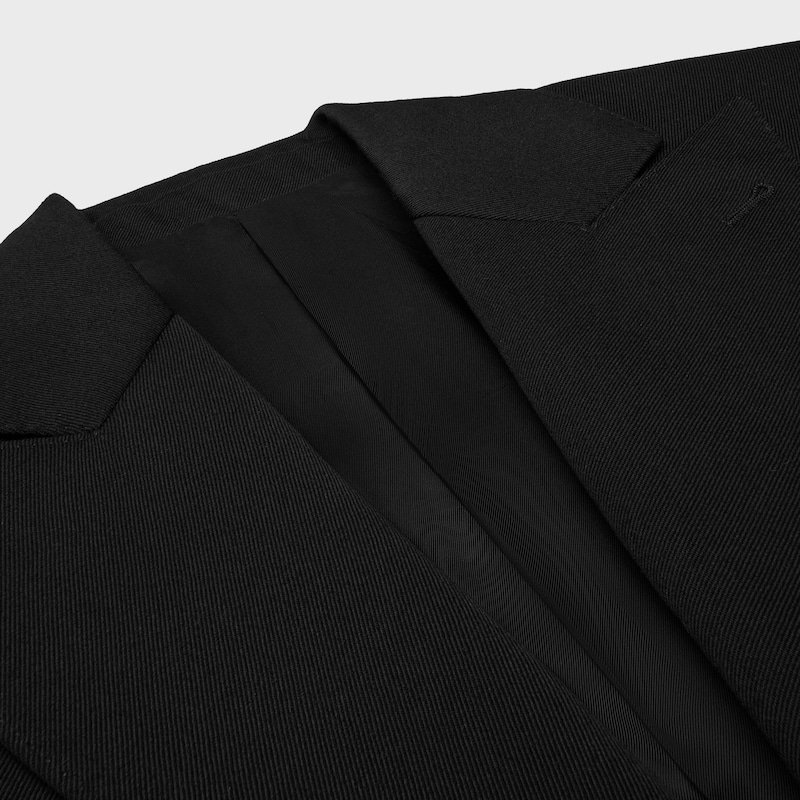 colonne jacket in diagonal wool
