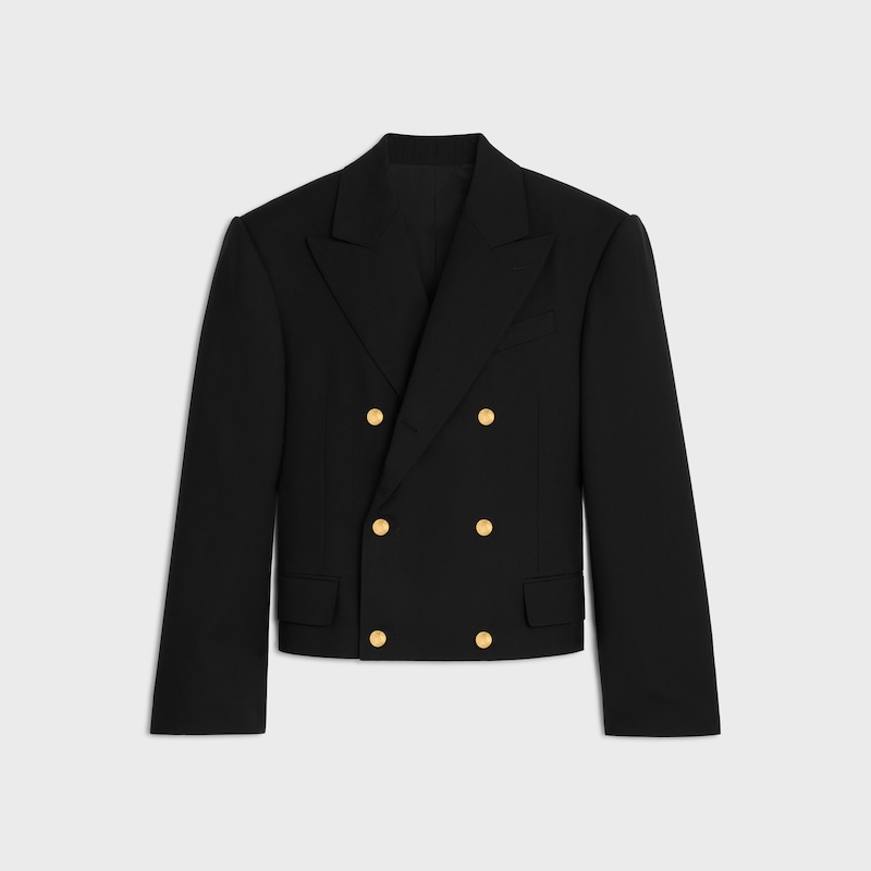 colonne blazer in wool gabardine