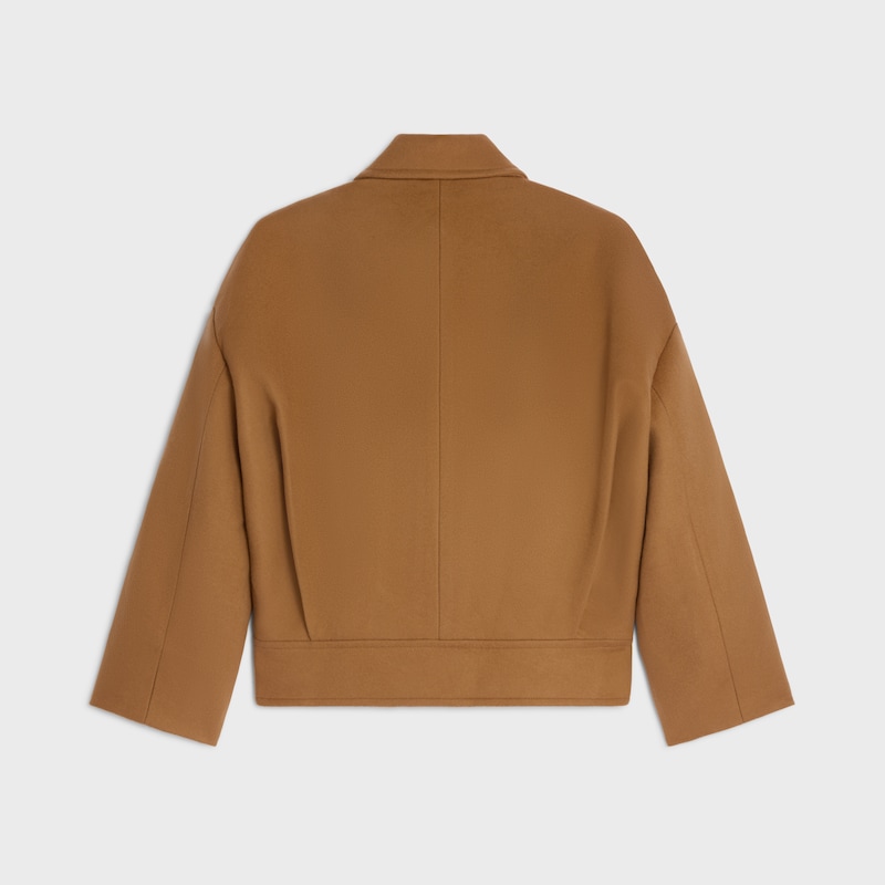 jacket in double-face wool cashmere