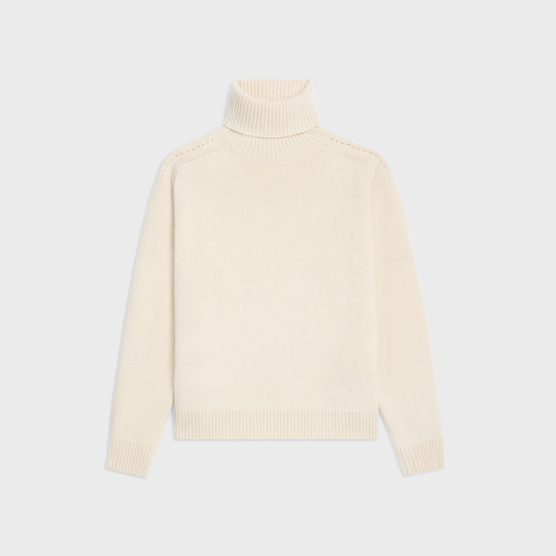 turtleneck sweater in seamless cashemire