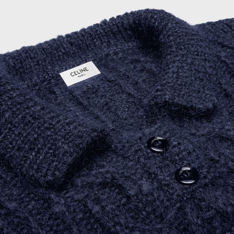 sweater in aran mohair and wool