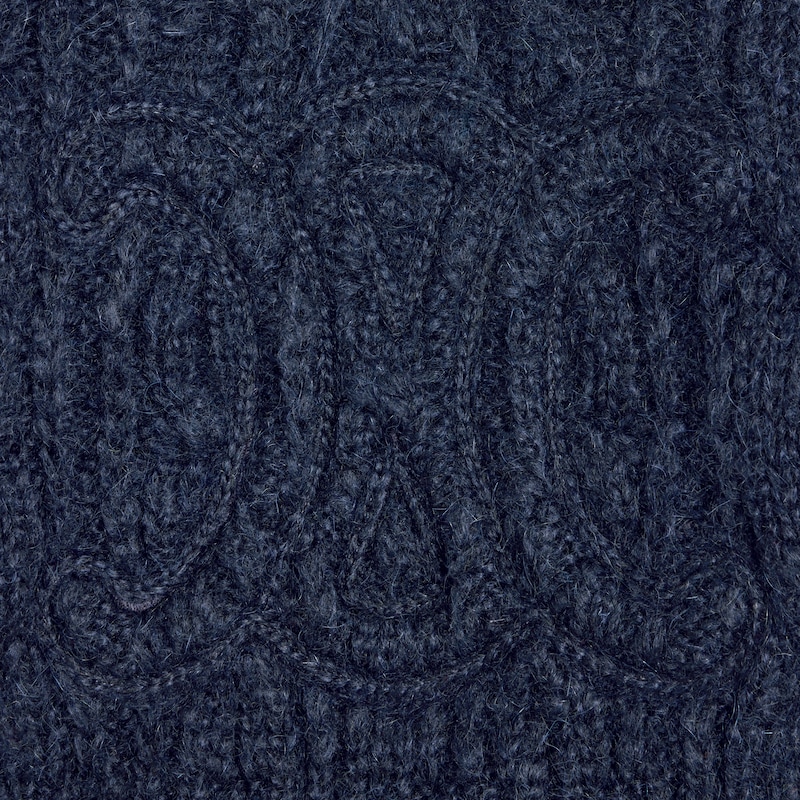 sweater in aran mohair and wool