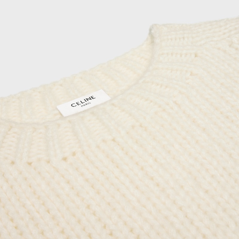 crewneck sweater in cashmere and silk
