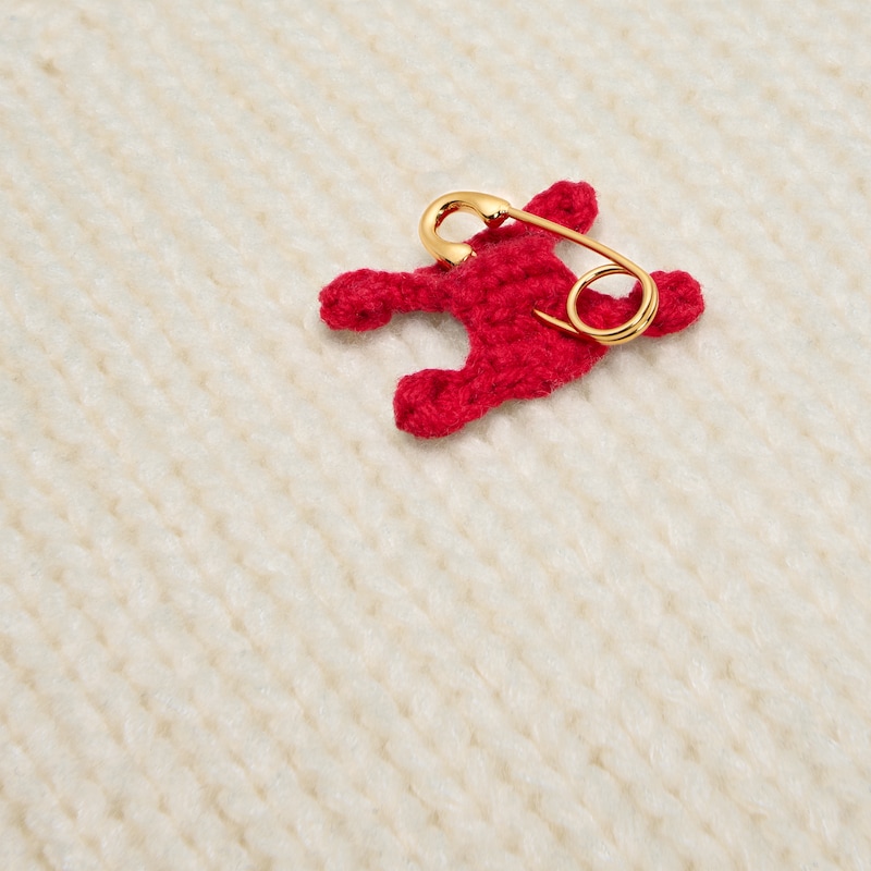 crewneck sweater in cashmere and silk