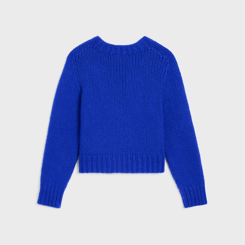 crewneck sweater in cashmere and silk
