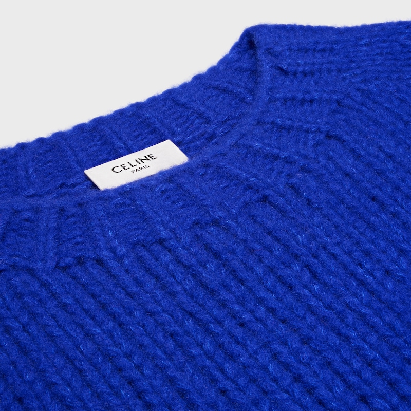 crewneck sweater in cashmere and silk
