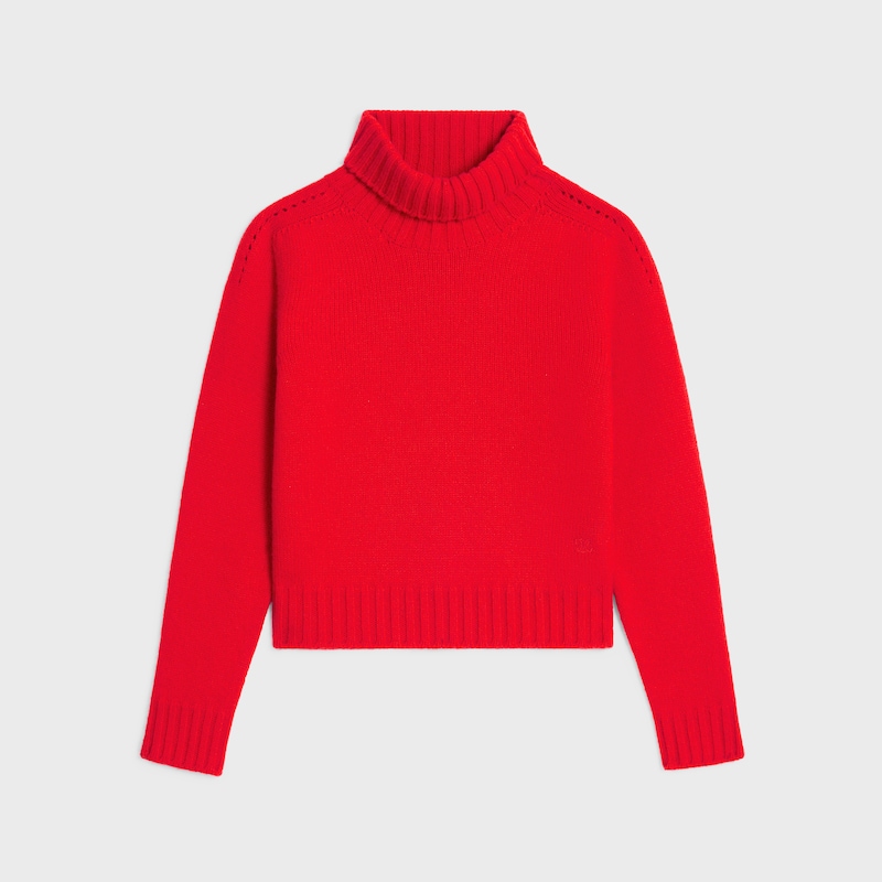 turtleneck sweater in seamless cashemire