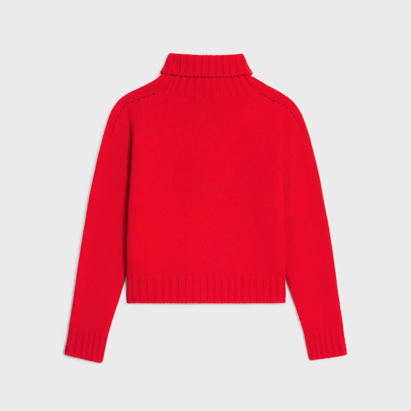 turtleneck sweater in seamless cashemire