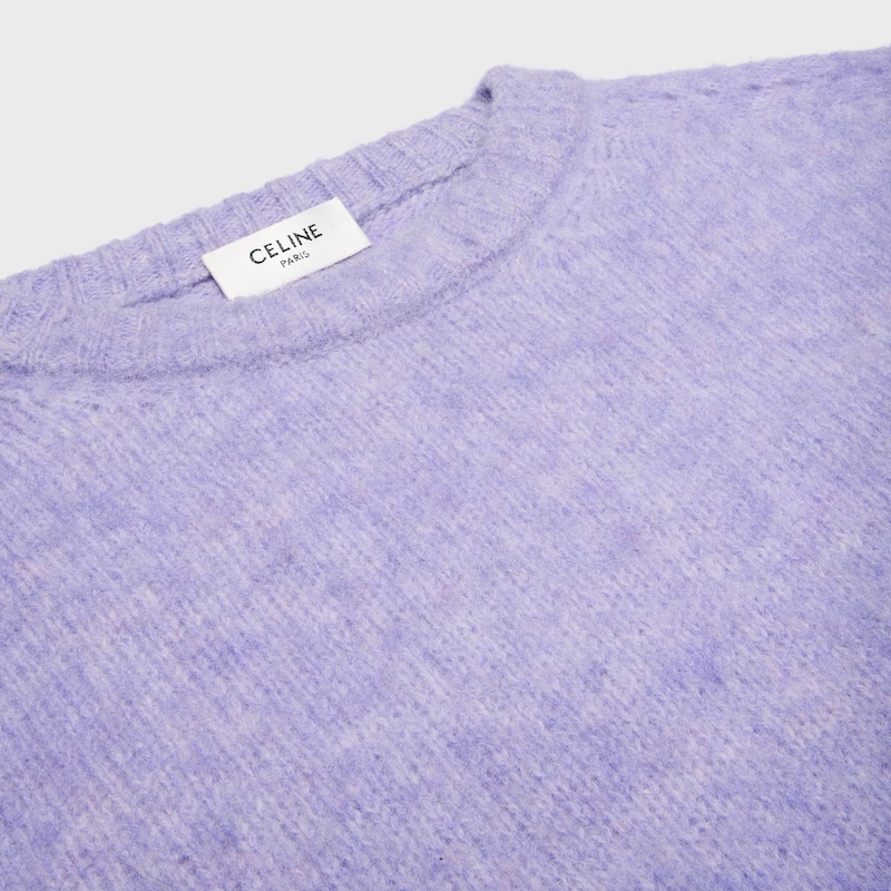 crewneck sweater in shetland wool