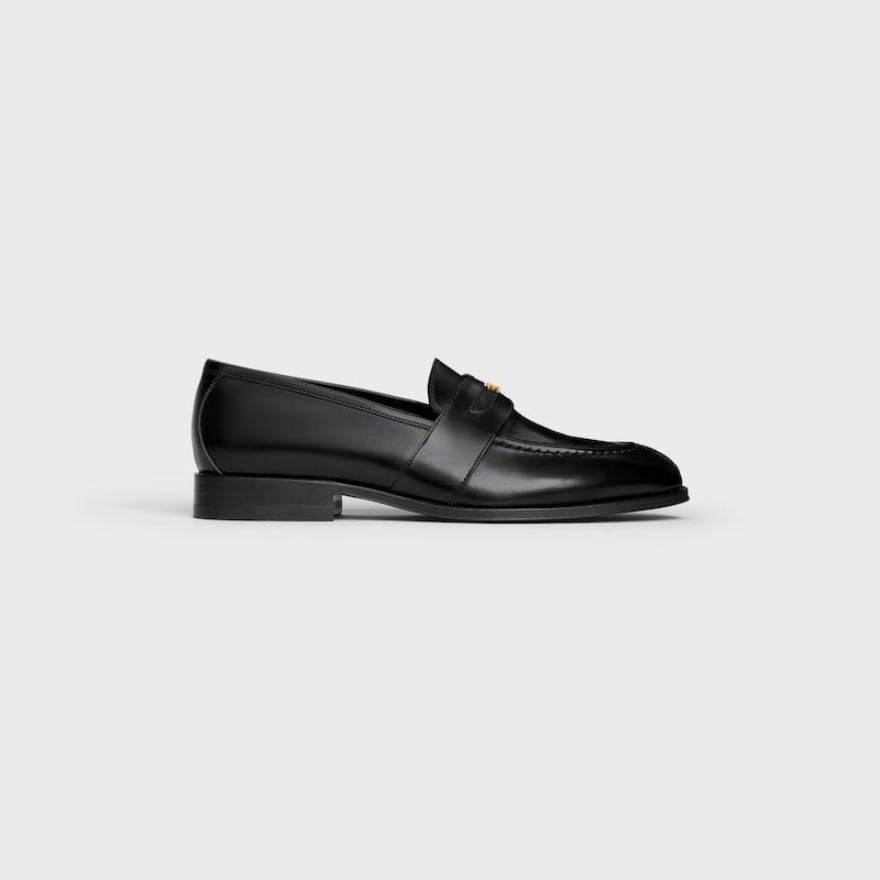 celine malaquais triomphe loafer in polished bullskin