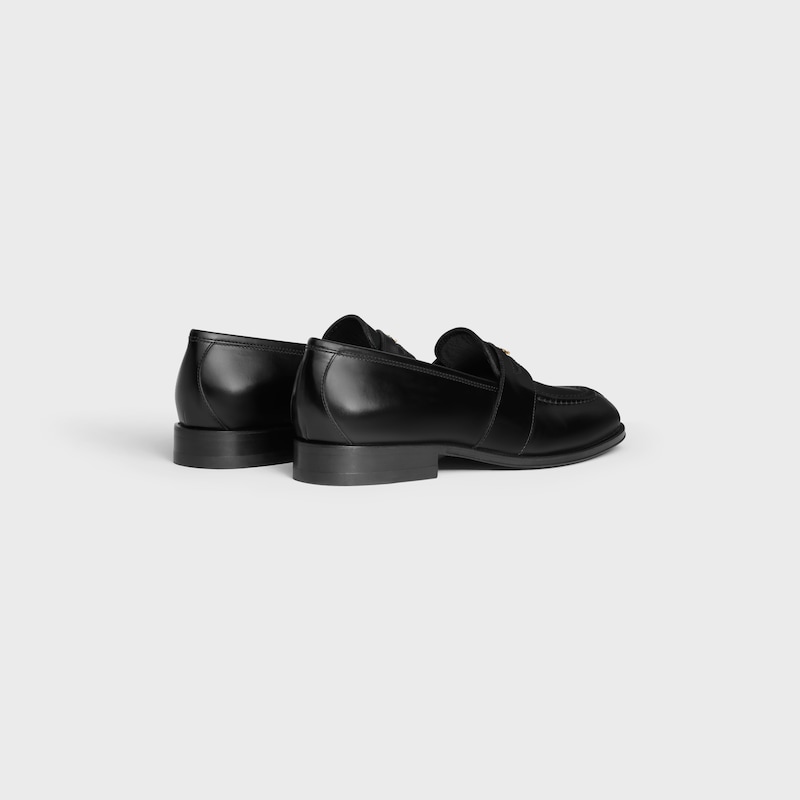 celine malaquais triomphe loafer in polished bullskin