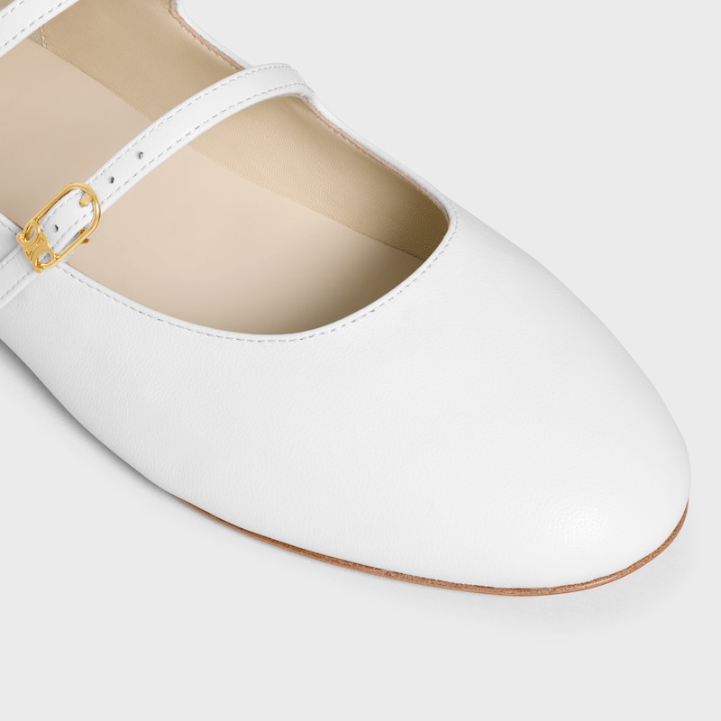 les ballerines celine double strap in lambskin