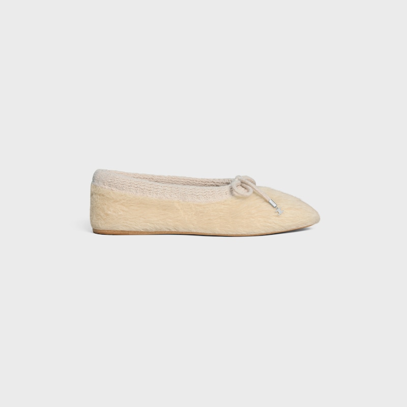 celine abby ballerina in alpaca wool fabric