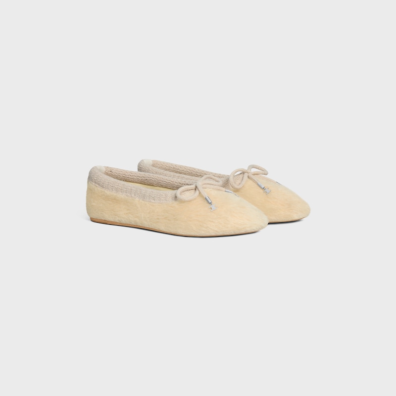 celine abby ballerina in alpaca wool fabric