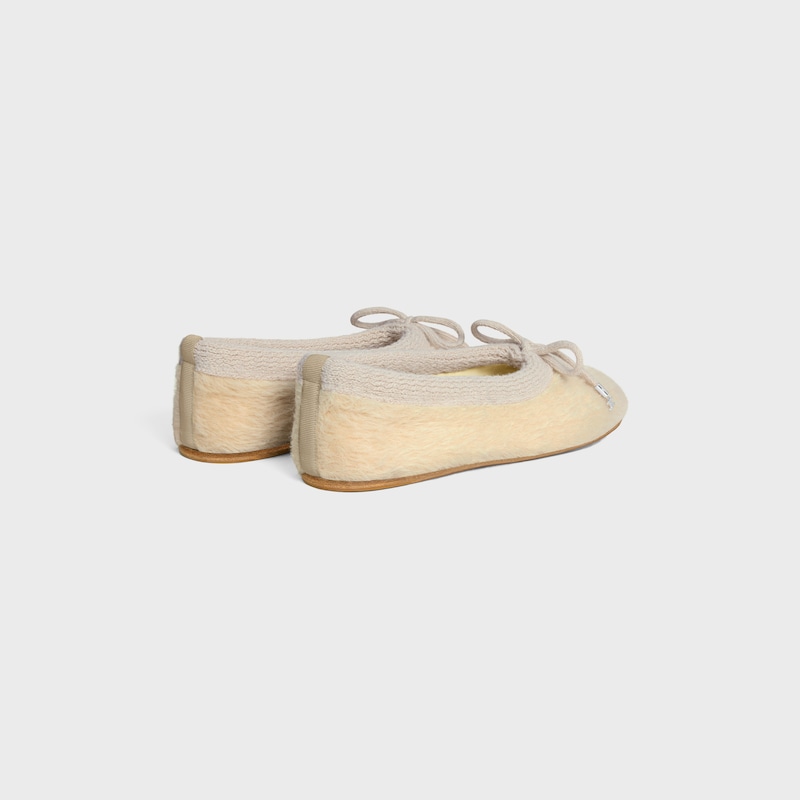 celine abby ballerina in alpaca wool fabric