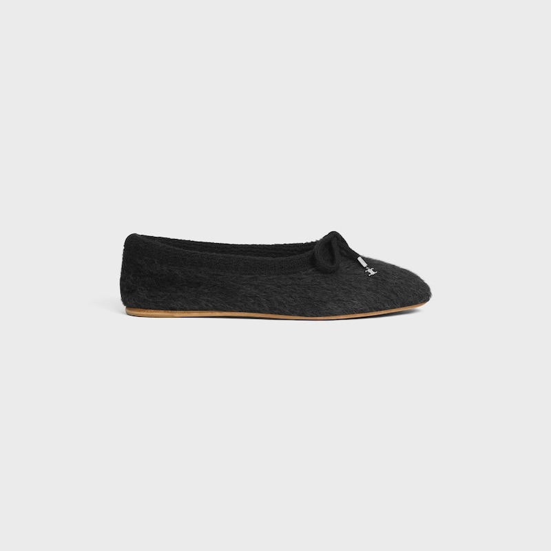 celine abby ballerina in alpaca wool fabric