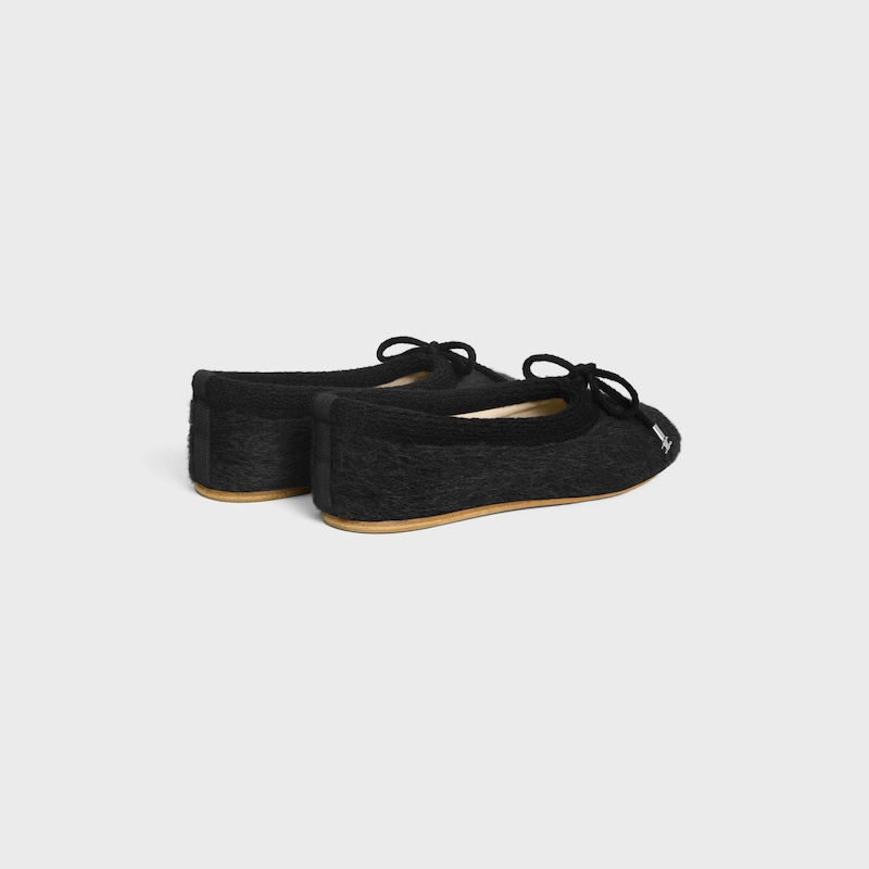 celine abby ballerina in alpaca wool fabric