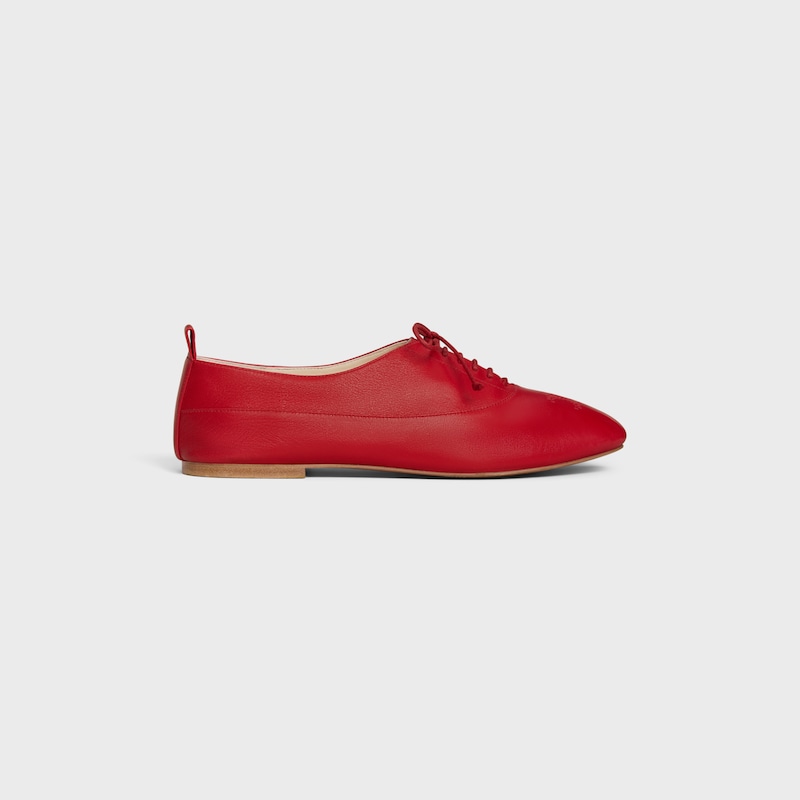 celine lise perforated triomphe richelieu in lambskin