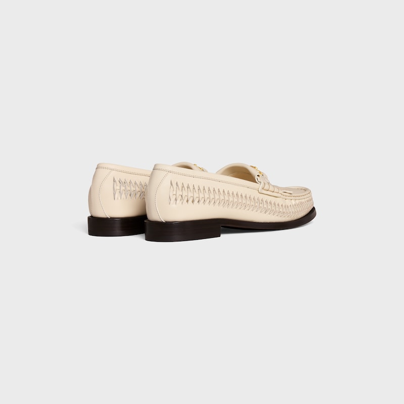 celine luco braided loafer in calfskin