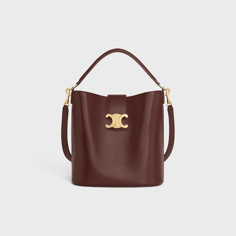 medium bucket louise in smooth calfskin