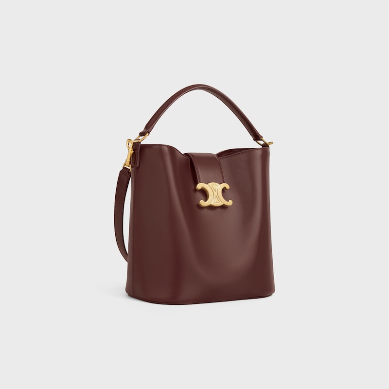 medium bucket louise in smooth calfskin