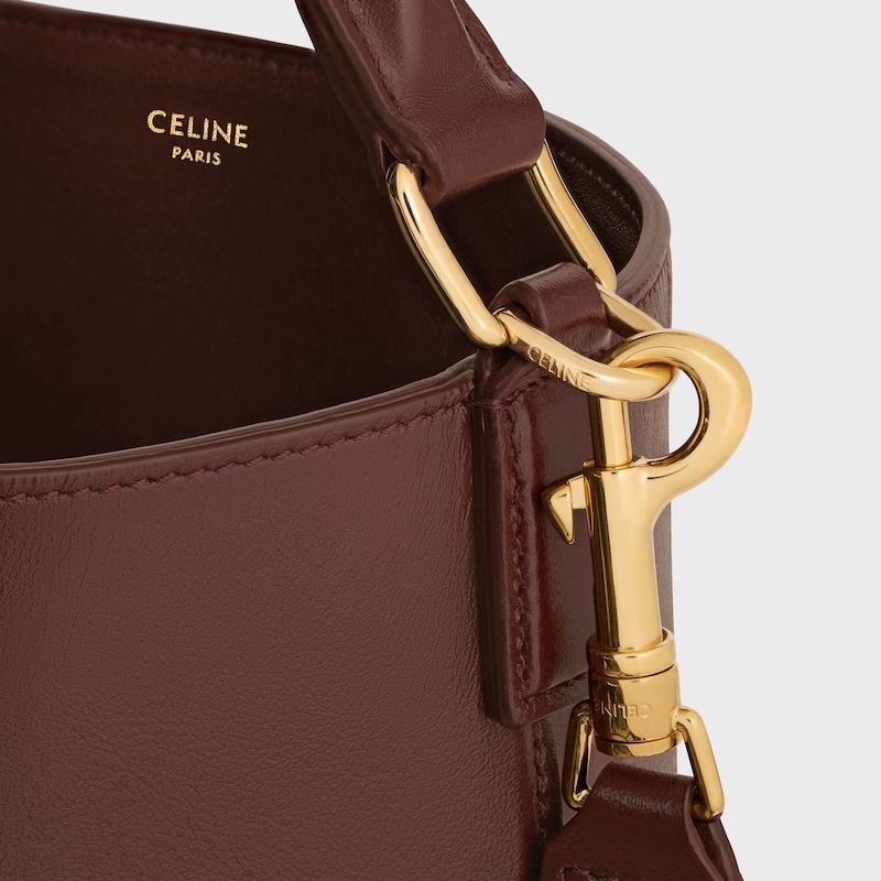 medium bucket louise in smooth calfskin