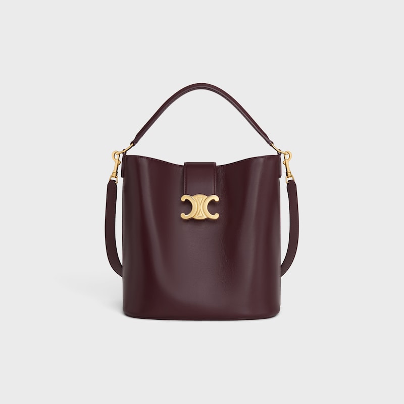 medium bucket louise in smooth calfskin