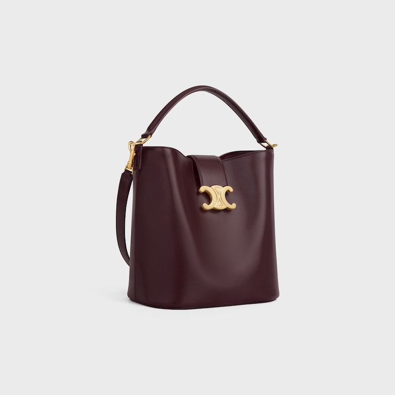 medium bucket louise in smooth calfskin