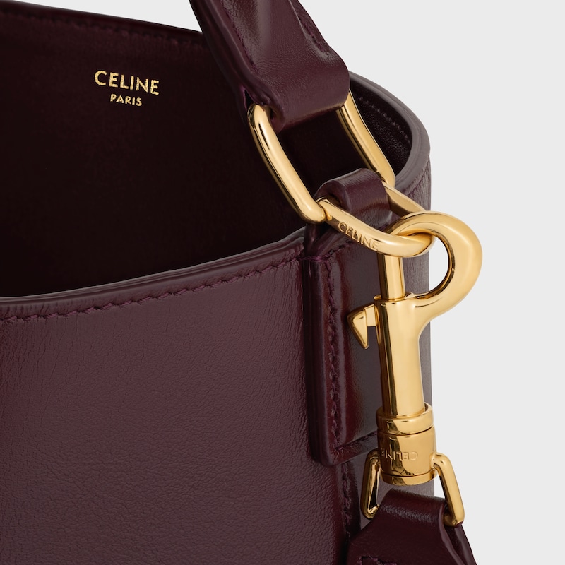 medium bucket louise in smooth calfskin