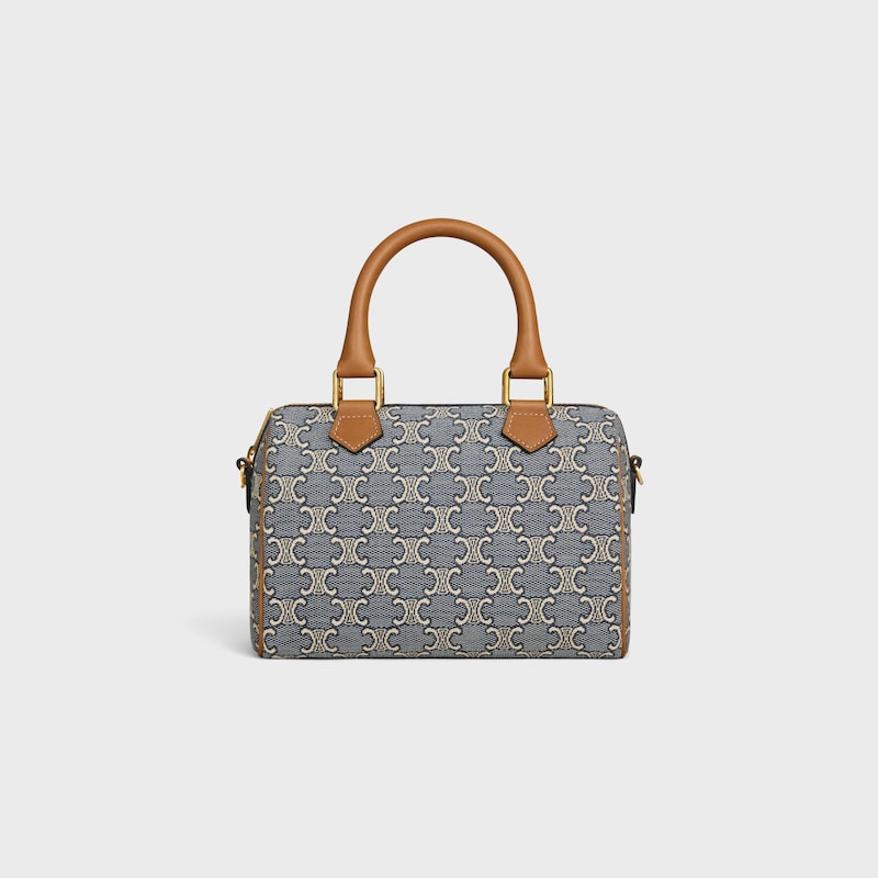small boston in triomphe jacquard and calfskin