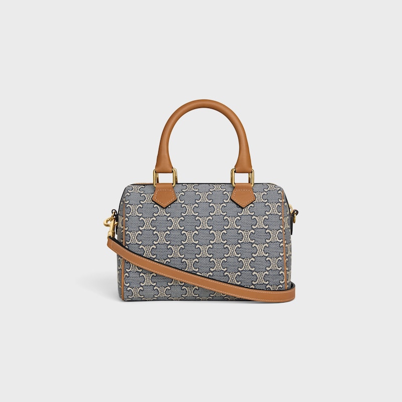 small boston in triomphe jacquard and calfskin