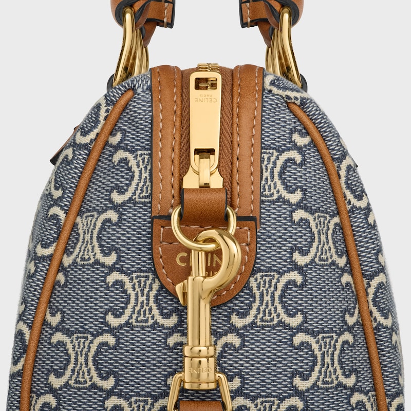 small boston in triomphe jacquard and calfskin
