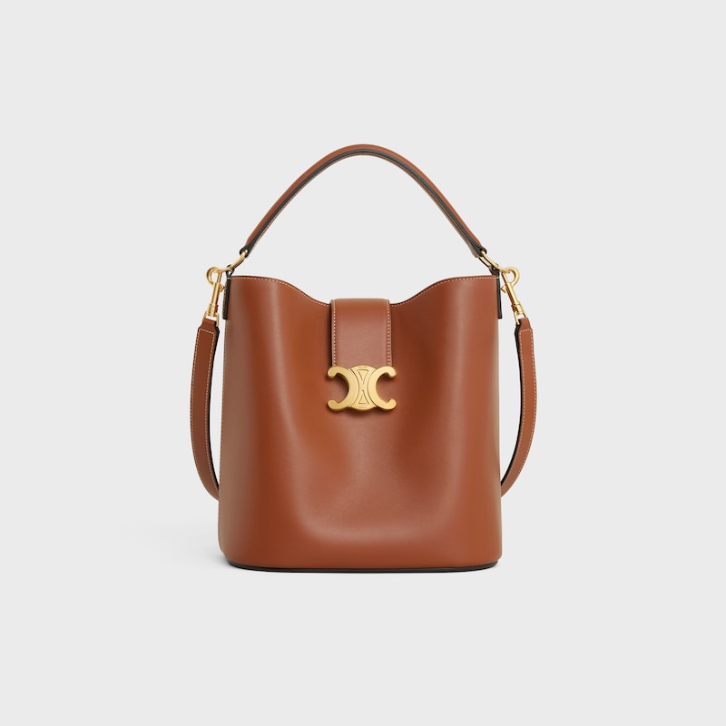medium bucket louise in smooth calfskin