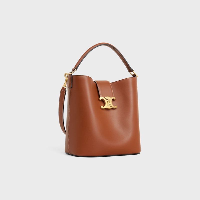 medium bucket louise in smooth calfskin