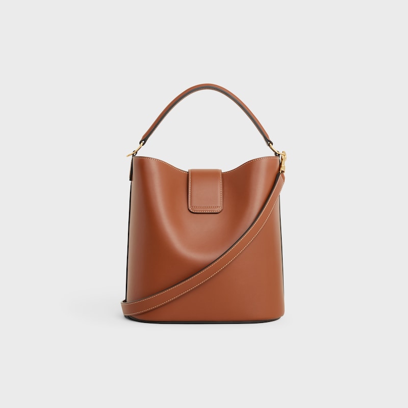medium bucket louise in smooth calfskin