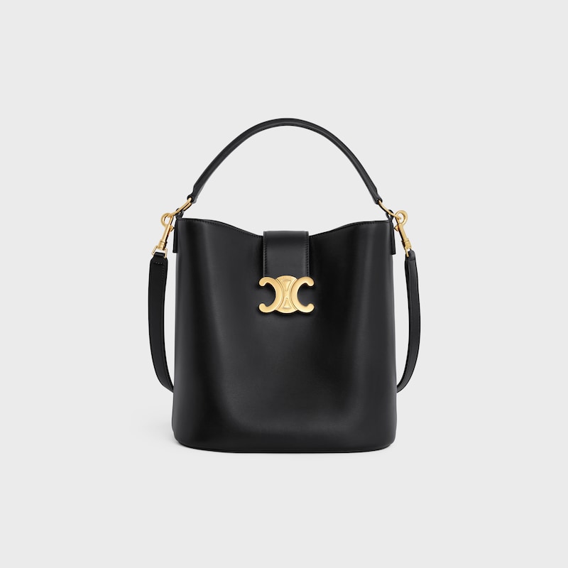 medium bucket louise in smooth calfskin