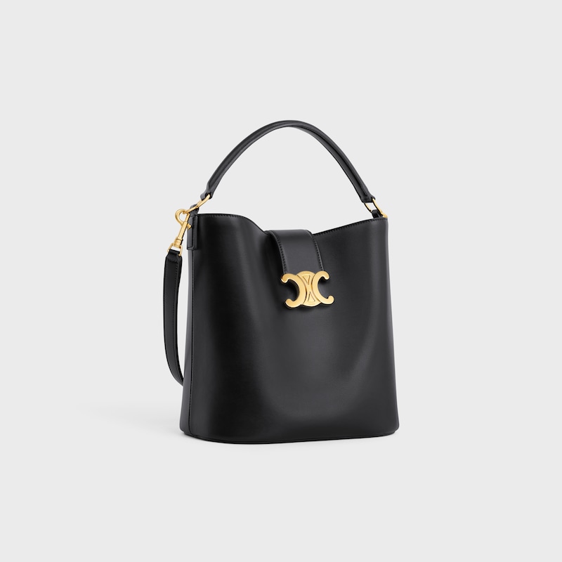 medium bucket louise in smooth calfskin