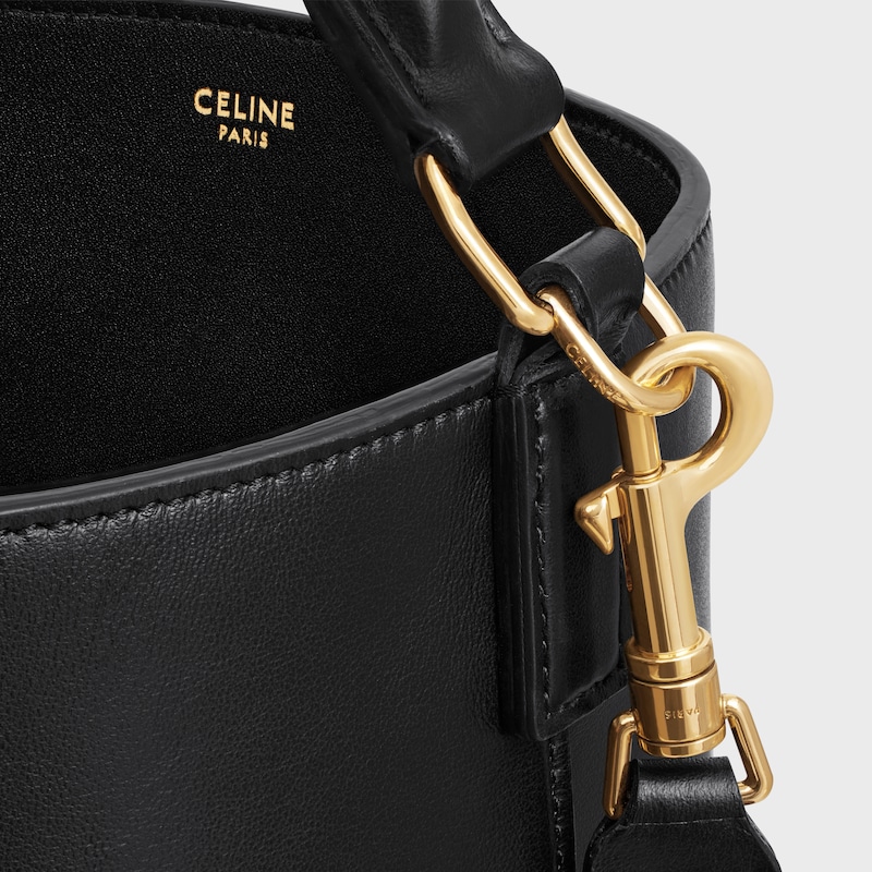 medium bucket louise in smooth calfskin
