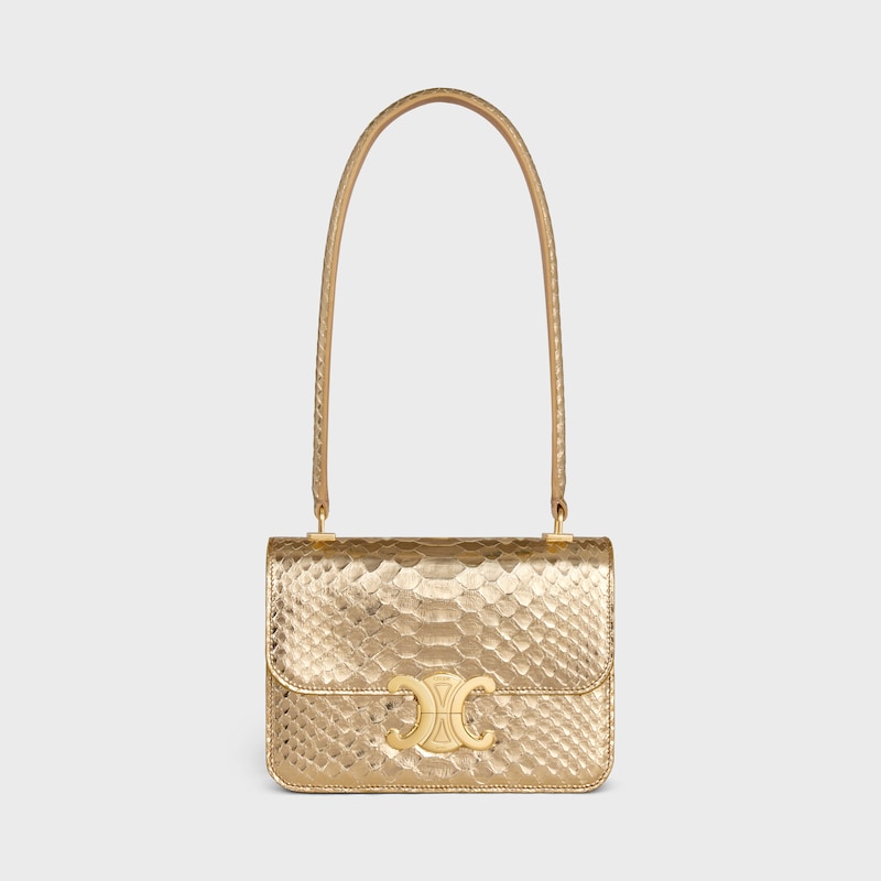 teen garance bag in laminated python
