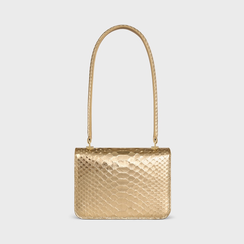 teen garance bag in laminated python