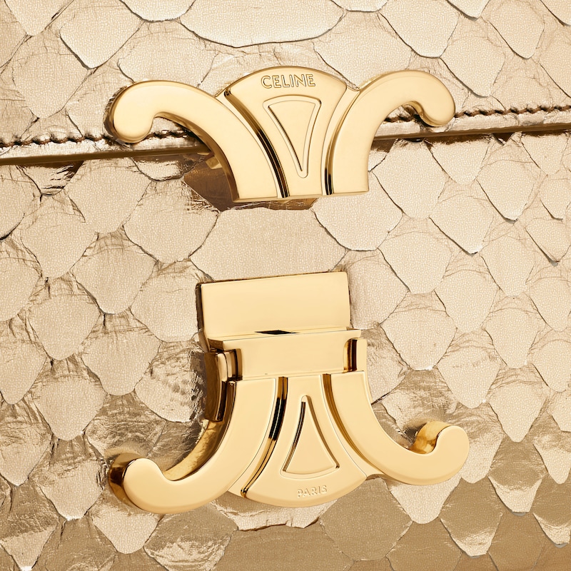 teen garance bag in laminated python