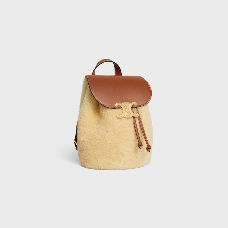 backpack celine bonnie in shearling