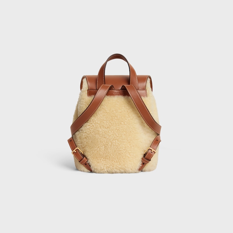 backpack celine bonnie in shearling
