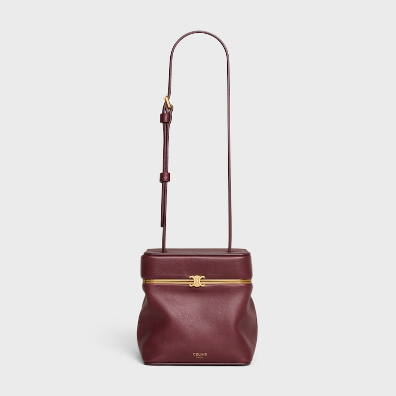 small triomphe frame in supple calfskin