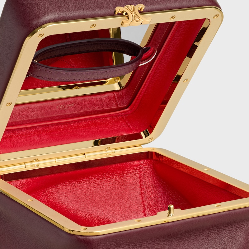 small triomphe frame in supple calfskin