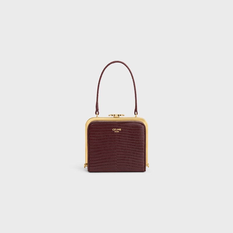 celine lana minaudiere in lizard