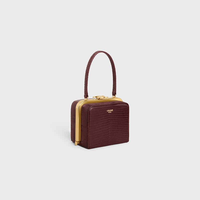 celine lana minaudiere in lizard