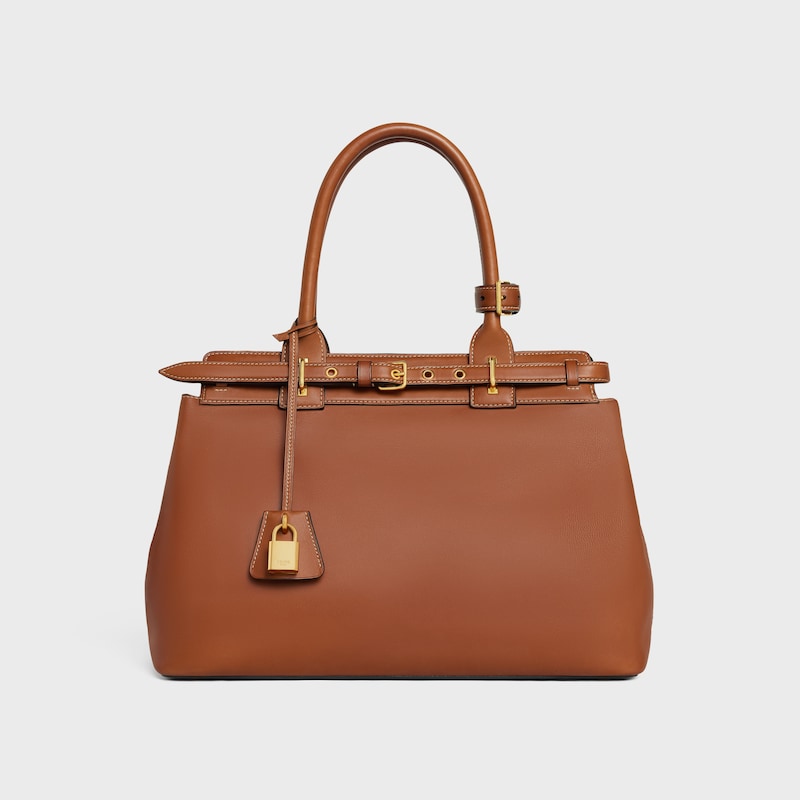 celine conti bag in natural calfskin