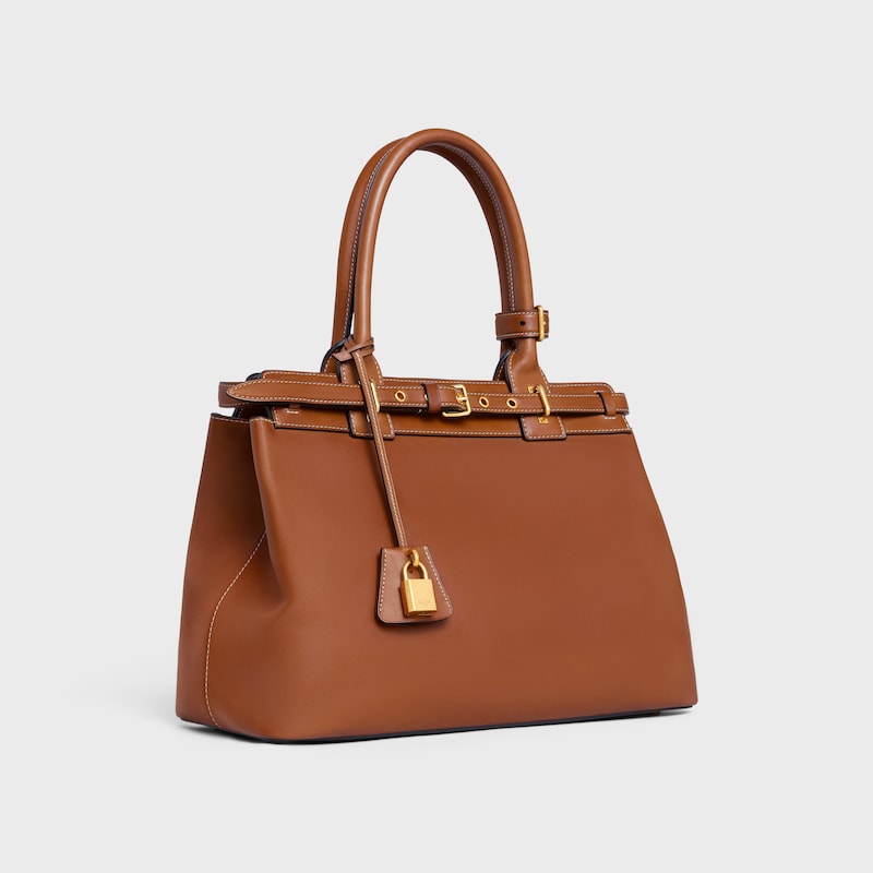 celine conti bag in natural calfskin